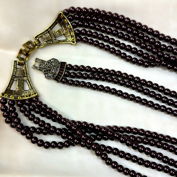 Heidi Daus beaded rhinestone crystals necklace bracelet set 2pc - Picture 12 of 13